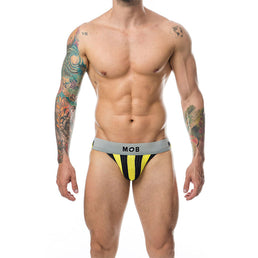MOB - JOCK CLASSIQUE À RAYURES JAUNE TAILLE M