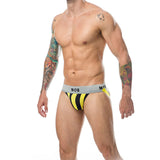 MOB - JOCK CLASSIQUE À RAYURES JAUNE TAILLE XL