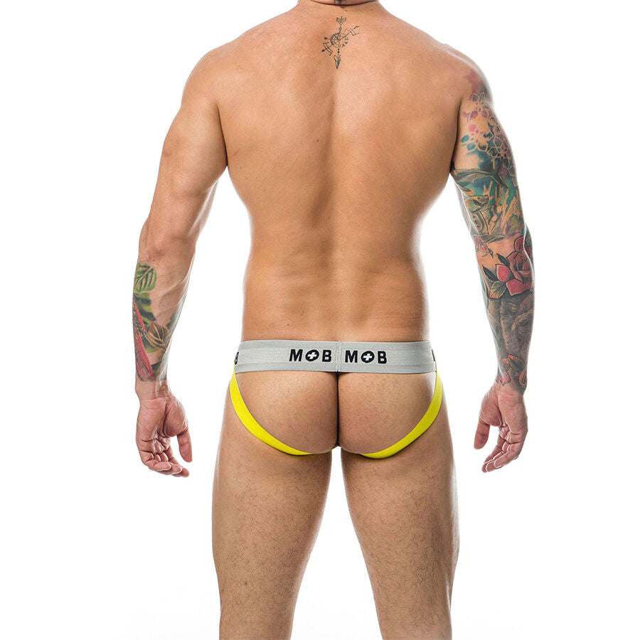 MOB - JOCK CLASSIQUE À RAYURES JAUNE TAILLE XL