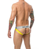 MOB - JOCK CLASSIQUE À RAYURES JAUNE TAILLE XL