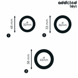 ADDICTED TOYS - LOT DE ANNEAUX EN SILICONE MODÈLE 1