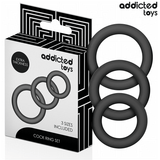 ADDICTED TOYS - LOT DE ANNEAUX EN SILICONE MODÈLE 1