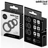 ADDICTED TOYS - LOT DE ANNEAUX EN SILICONE MODÈLE 1