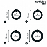 ADDICTED TOYS - LOT D'ANNEAUX EN SILICONE À PRESSION