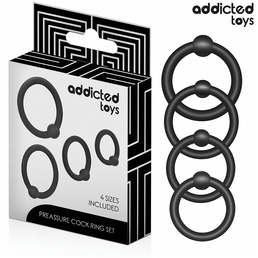 ADDICTED TOYS - LOT D'ANNEAUX EN SILICONE À PRESSION