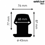 ADDICTED TOYS - PLUG ANAL CREUX EXTRÊME TAILLE M 8,7 CM