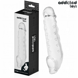 ADDICTED TOYS - GAINE PÉNIS TRANSPARENTE TAILLE M 27 CM