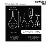 ADDICTED TOYS - NETTOYANT ANAL DE VOYAGE TAILLE M 160 ML