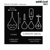 ADDICTED TOYS - NETTOYANT ANAL DE VOYAGE TAILLE L 220 ML
