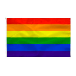FIERTÉ - DRAPEAU ARC-EN-CIEL 90 X 150 CM