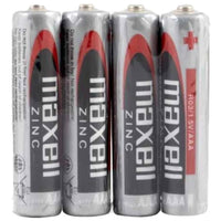 MAXELL - BATTERIE AU MANGANÈSE AAA R03 RÉTRACTABLE*4