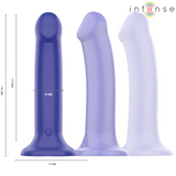 INTENSE - VICTORIA VIBRATEUR AVEC VENTOUSE 10 VIBRATIONS BLEU FONCÉ TÉLÉCOMMANDE
