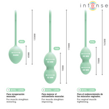 INTENSE - KIT DE BOULES DE KEGEL CHARLI VERT CLAIR