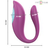 INTENSE - ANNIE VIBRATEUR ET STIMULATEUR EN U VIOLET TÉLÉCOMMANDE