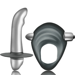 CLIMAXIMUM - KIT ENTICE ANNEAU PÉNITENTIAIRE + VIBRATEUR PROSTATIQUE DÉBUTANTS