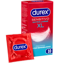 DUREX - PRÉSERVATIFS SENSIBLES XL EXTRA-LONG 10 UNITÉS