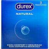 DUREX - PRÉSERVATIFS NATURELS 3 UNITÉS