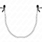 KINK - PINCES À TAMELON CHAÎNE PLATE ARGENT 34 CM