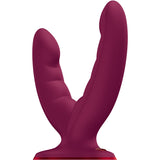 FUN FACTORY - RYDE DOUBLE GODEMICHET ROUGE VIN
