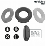 ADDICTED TOYS - ANNEAU PÉNITENTIAIRE VIBRANT À EFFET CHAUFFANT AVEC TÉLÉCOMMANDE
