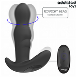 ADDICTED TOYS - PLUG ANAL VIBRANT ET ROTATIF AVEC TÉLÉCOMMANDE