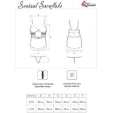 LIVCO CORSETTI FASHION - SENSUAL SNOWFLAKE LC 90603 CHEMISE DE NOËL + STRING + BANDEAU L/XL