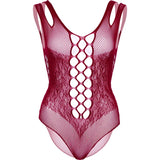 LEG AVENUE - 81641X BODY SANS COUTURE BORDEAUX TAILLE 1X/2X