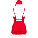 LIVCO CORSETTI FASHION - AGETHE LC 90607 CHEMISE + STRING + BONNET DE NOËL L/XL