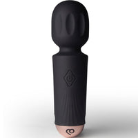 ROCKS-OFF - MINI BAGUETTE RECHARGEABLE 16 FONCTIONS TULIPE NOIRE