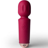 ROCKS-OFF - MINI BAGUETTE RECHARGEABLE 16 FONCTIONS ROUGE AZALÉE