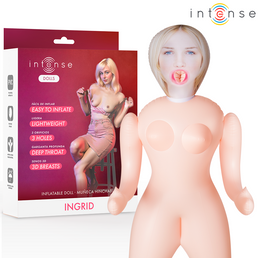 INTENSE DOLLS - POUPÉE GONFLABLE INGRID À TROIS ORIFICES