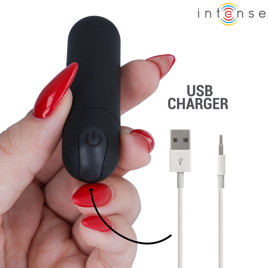 INTENSE - KAREN MINI VIBRANT RECHARGEABLE BALLE NOIRE