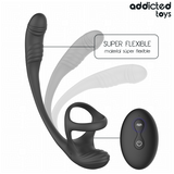 ADDICTED TOYS - PLUG ANAL AVEC VIBRATION, ONDULATION À 360° ET STIMULATEUR DE TESTICULES