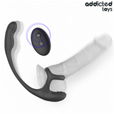 ADDICTED TOYS - PLUG ANAL AVEC VIBRATION, ONDULATION À 360° ET STIMULATEUR DE TESTICULES