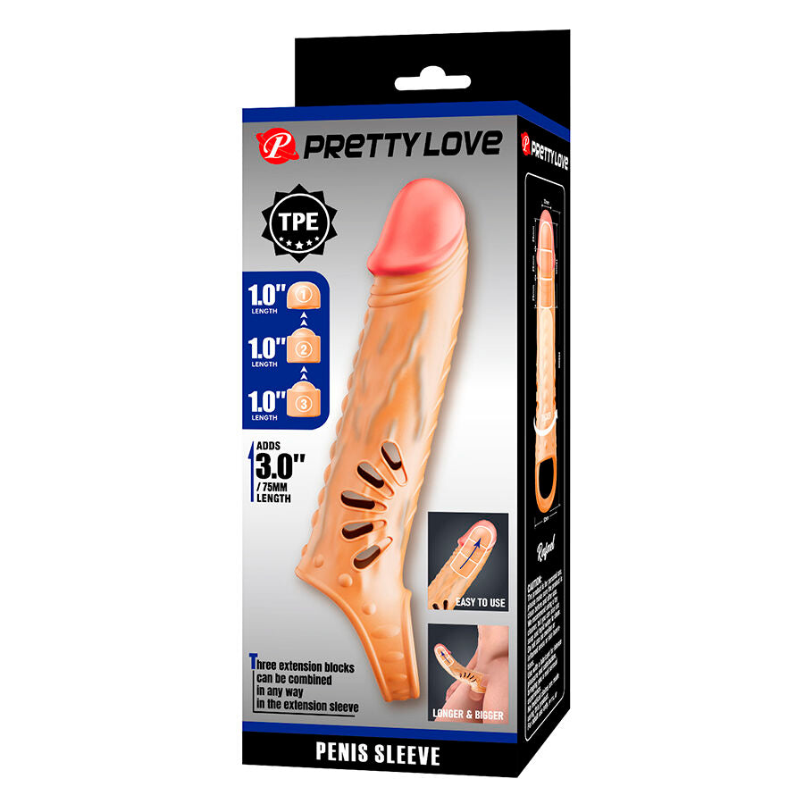 PRETTY LOVE - MANCHON PÉNIS AVEC EXTENSIONS