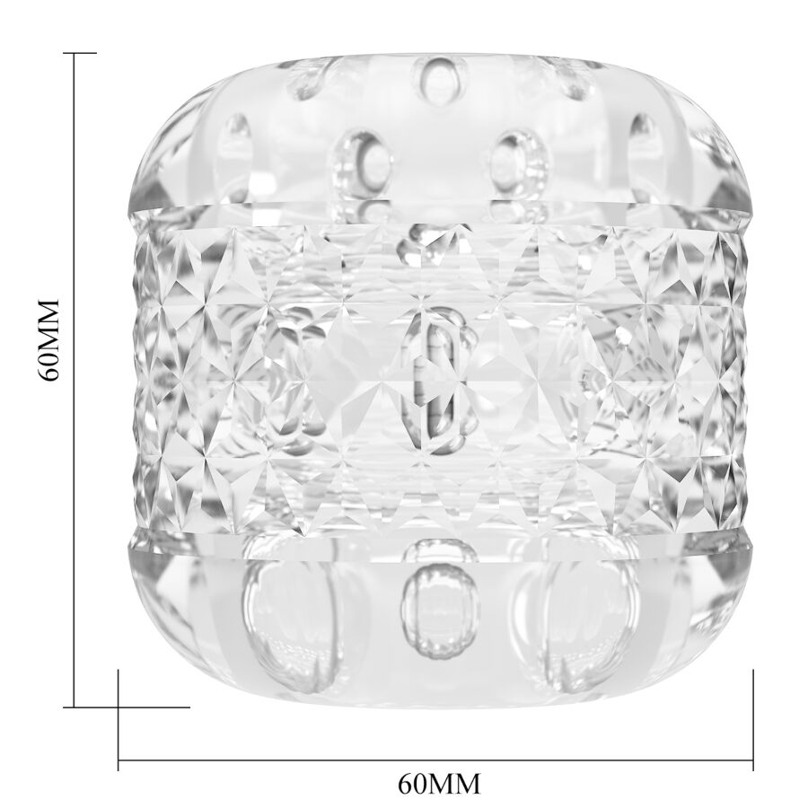PRETTY LOVE - CRYSTLE MASTURBATEUR À DOUBLE ENTRÉE
