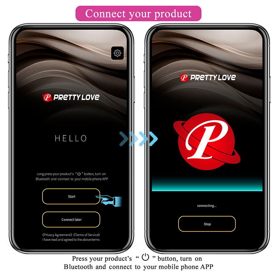 PRETTY LOVE - DORA VIBRATEUR INVISIBLE AVEC APPLICATION GRATUITE