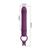 PRETTY LOVE - CORA VIBRATEUR EN FORME DE PÉNIS AVEC ANNEAU DE RÉSISTANCE