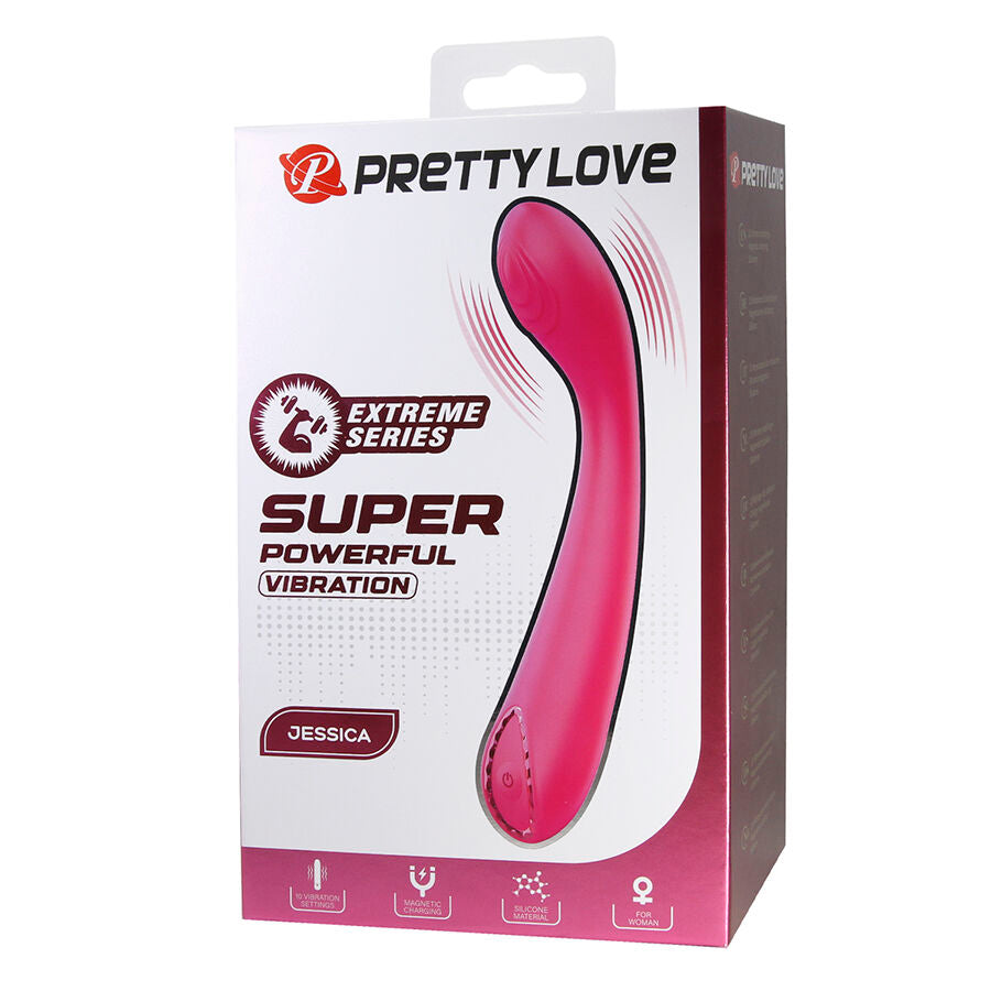 PRETTY LOVE - JESSICA VIBRATEUR ROSE HAUTE PUISSANCE
