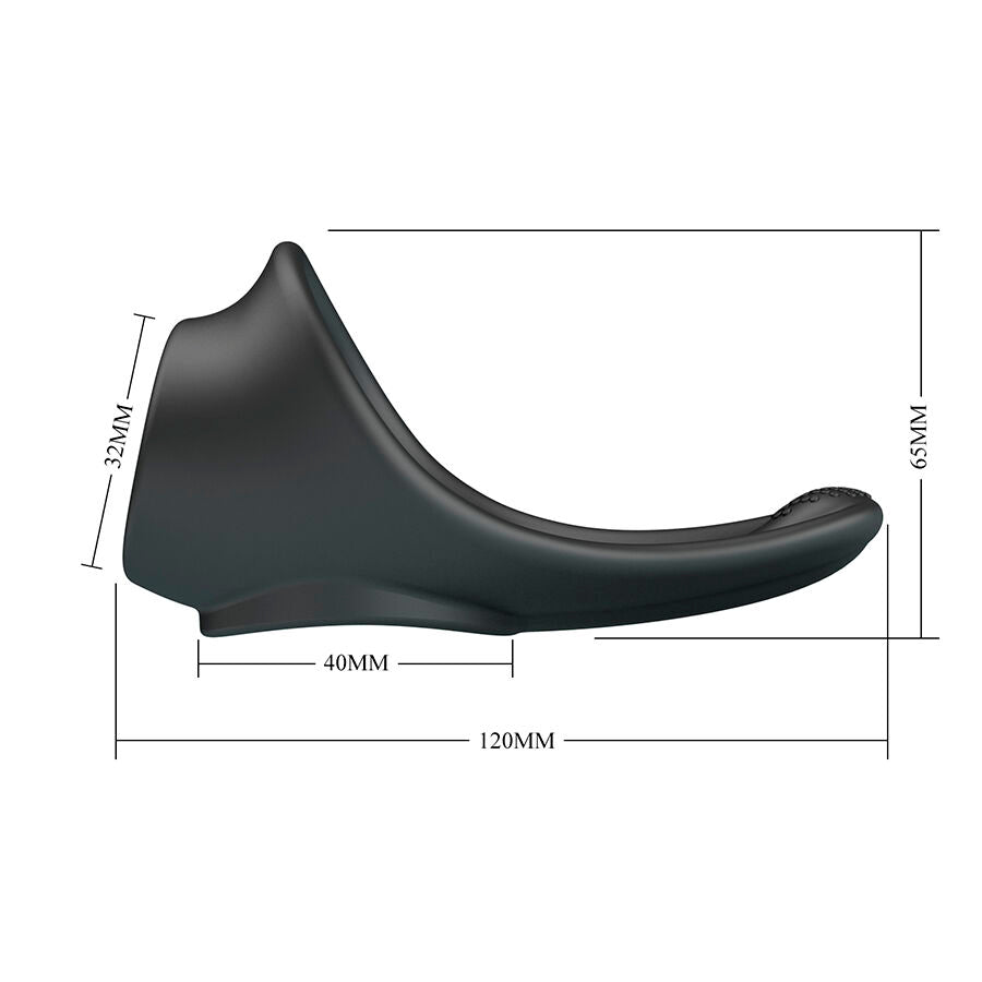 CRAZY BULL - ZADOK ANNEAU ERGONOMIQUE AVEC STIMULATEUR PÉRINÉAL