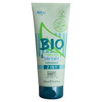 HOT - BIO MASSAGE ET LUBRIFIANT À BASE D'EAU 2 EN 1 200 ML