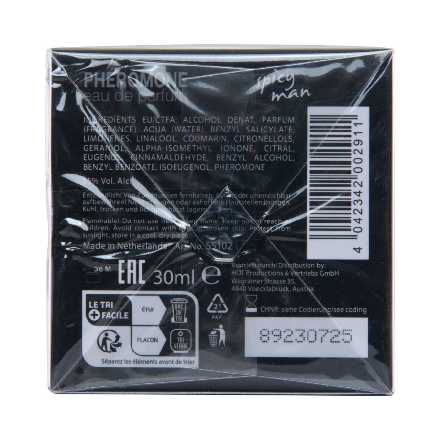 HOT - PARFUM AUX PHÉROMONES MIAMI SPICY MAN 30 ML