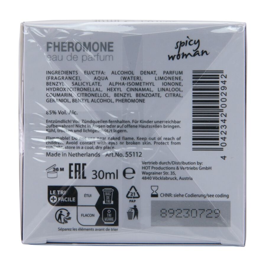 HOT - PARFUM AUX PHÉROMONES MIAMI SPICY WOMAN 30 ML