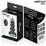 ADDICTED TOYS - PLUG ANAL ROTATIF ET VIBRANT, TÉLÉCOMMANDE AVEC LUMIÈRE LED