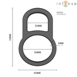 INTENSE - CONLETH ANNEAU PÉNIS DOUBLE RÉGLABLE MODÈLE 3