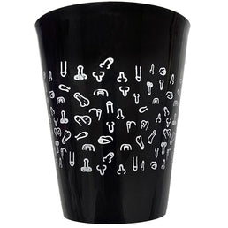 DIABLO PICANTE - BLACK CUP 500 ML AVEC PÉNIS BLANCS