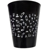 DIABLO PICANTE - BLACK CUP 500 ML AVEC PÉNIS BLANCS