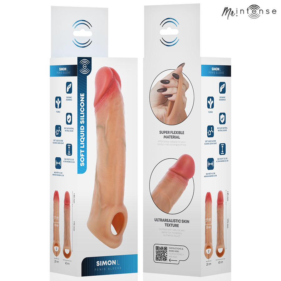 MR INTENSE - SIMON L MANCHON PÉNIS 16 CM -Ø- 4,5 CM