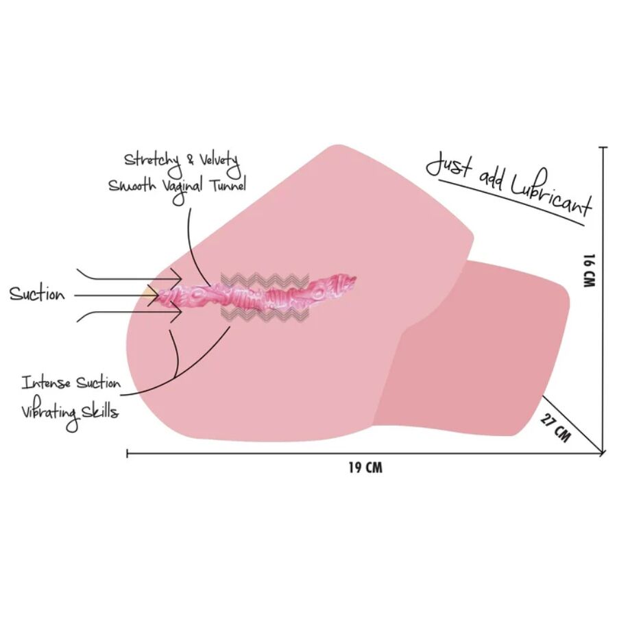 HIDDEN DESIRE - JUICY SUCKING PUSSY TORSE FÉMININ  4 KG