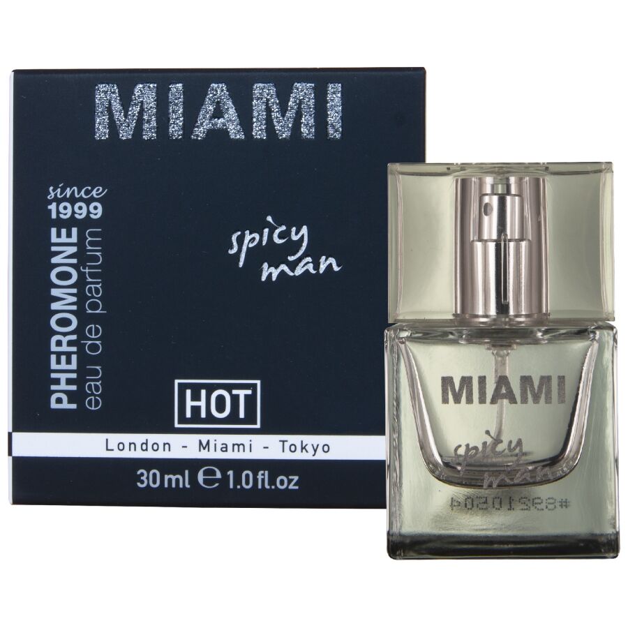 HOT - PARFUM AUX PHÉROMONES MIAMI SPICY MAN 30 ML